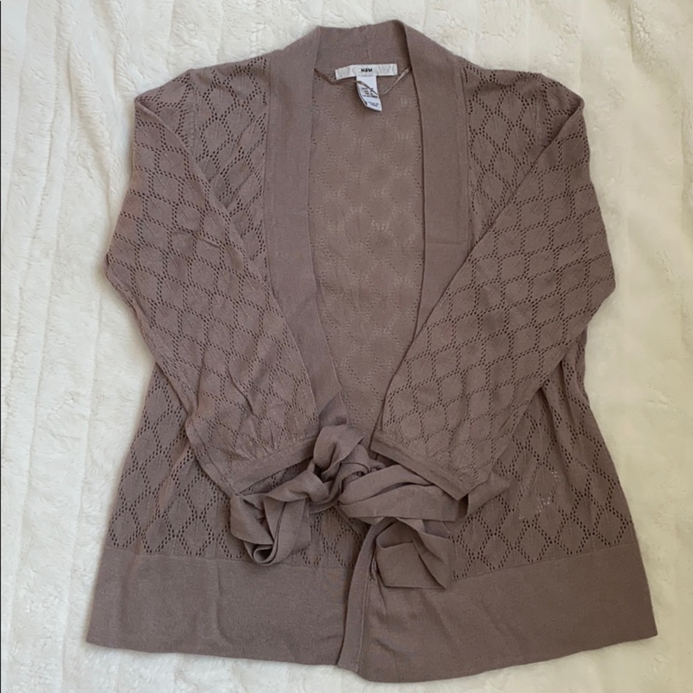 H&M Women’s Net Tie Front Cardigan - Picture 4 of 8